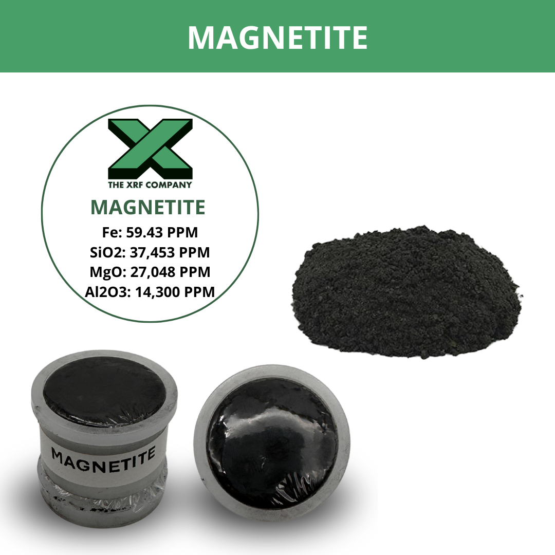 Reference Material - Magnetite Rock - Iron Ore for XRF Analyzers