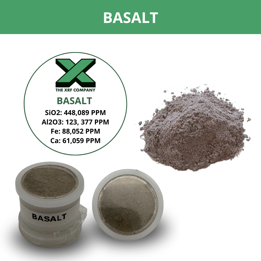 Reference Material - Basalt - Silicon Aluminum Ore for XRF Analyzers
