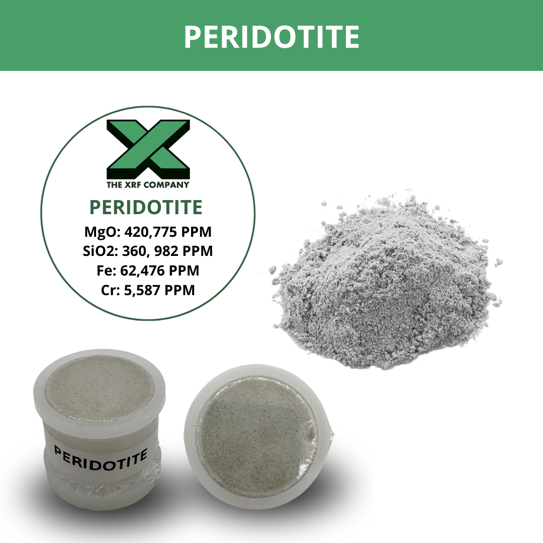 Reference Material - Peridotite Rock - Magnesium Silicon Ore for XRF Analyzers