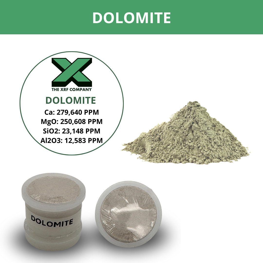 Reference Material -Dolomite Rock - Calcium Magnesium Ore for XRF Analyzer