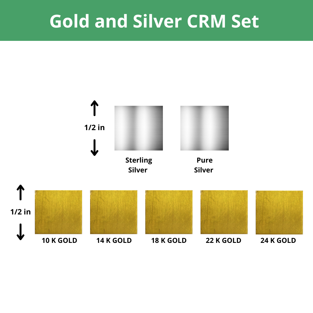 Gold Ref Numbers Gold and Silver Standard Set - Certified Reference Materials - Preciou ...